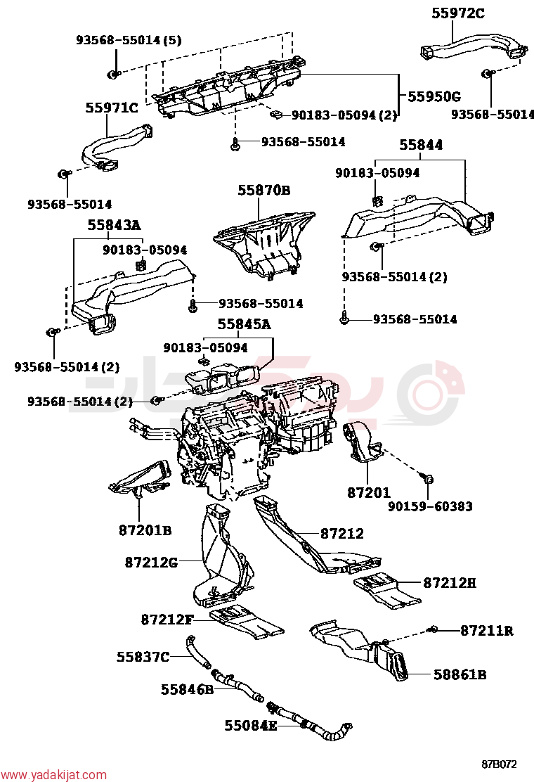 DUCT ASSY, HEATER TO REGISTER | 5587060060